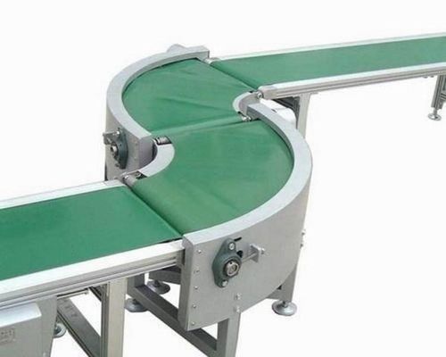 Mua Màu xanh trắng xanh pvc lần lượt đường cong 90 độ băng tải đai 180 độ băng tải online manufacture