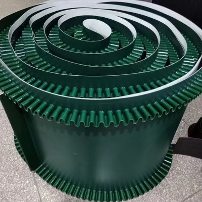 Băng tải PVC xanh chạy xăng mịn Tùy chỉnh được thực hiện 2ply 3ply