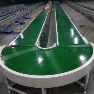 Băng tải PVC đường cong màu xanh lá cây đen trắng Tiêu chuẩn FDA tùy chỉnh