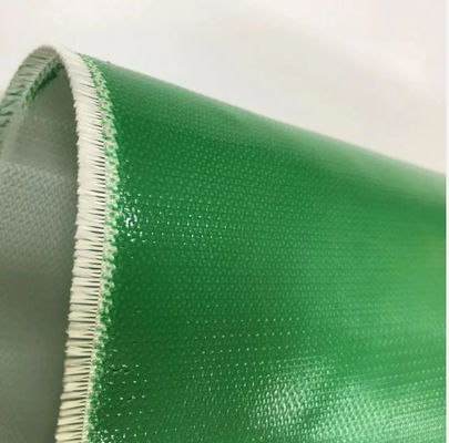 Vải sợi thủy tinh silicone xanh hai mặt vải sợi thủy tinh silicone phủ cho đường ống thông gió