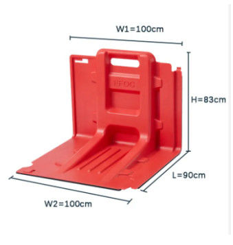 Cửa kiểm soát lũ lụt Baffle và lũ Gablewall Abs vật liệu ngăn lũ