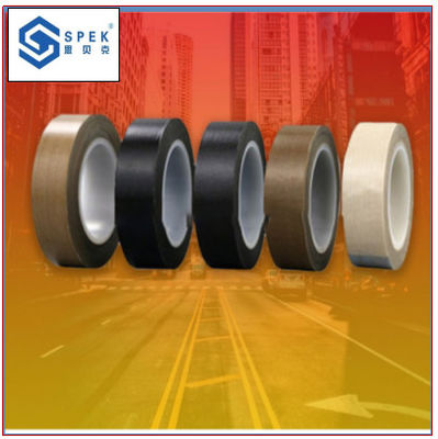 PTFE phủ sợi thủy tinh băng chống nhiệt silicone băng dính 0.08mm Độ dày