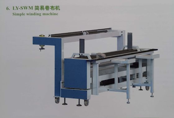 Ổn định Vải dệt bền vững Máy cuộn đơn giản 1.3KW Công suất 420kgs Trọng lượng