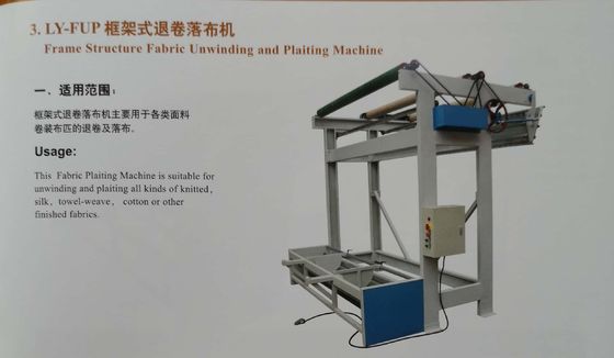 Máy dệt bông hoàn thiện cấu trúc khung vải Unwinding và tết