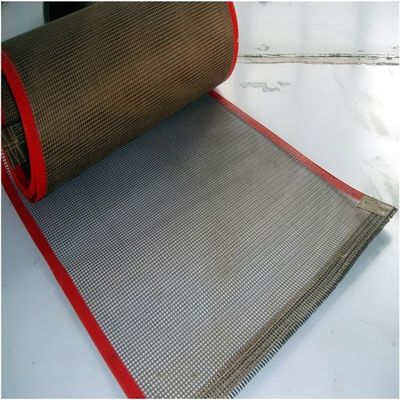 4 * 4mm Băng tải  Lưới băng tải Loại thực phẩm Loại dệt trơn